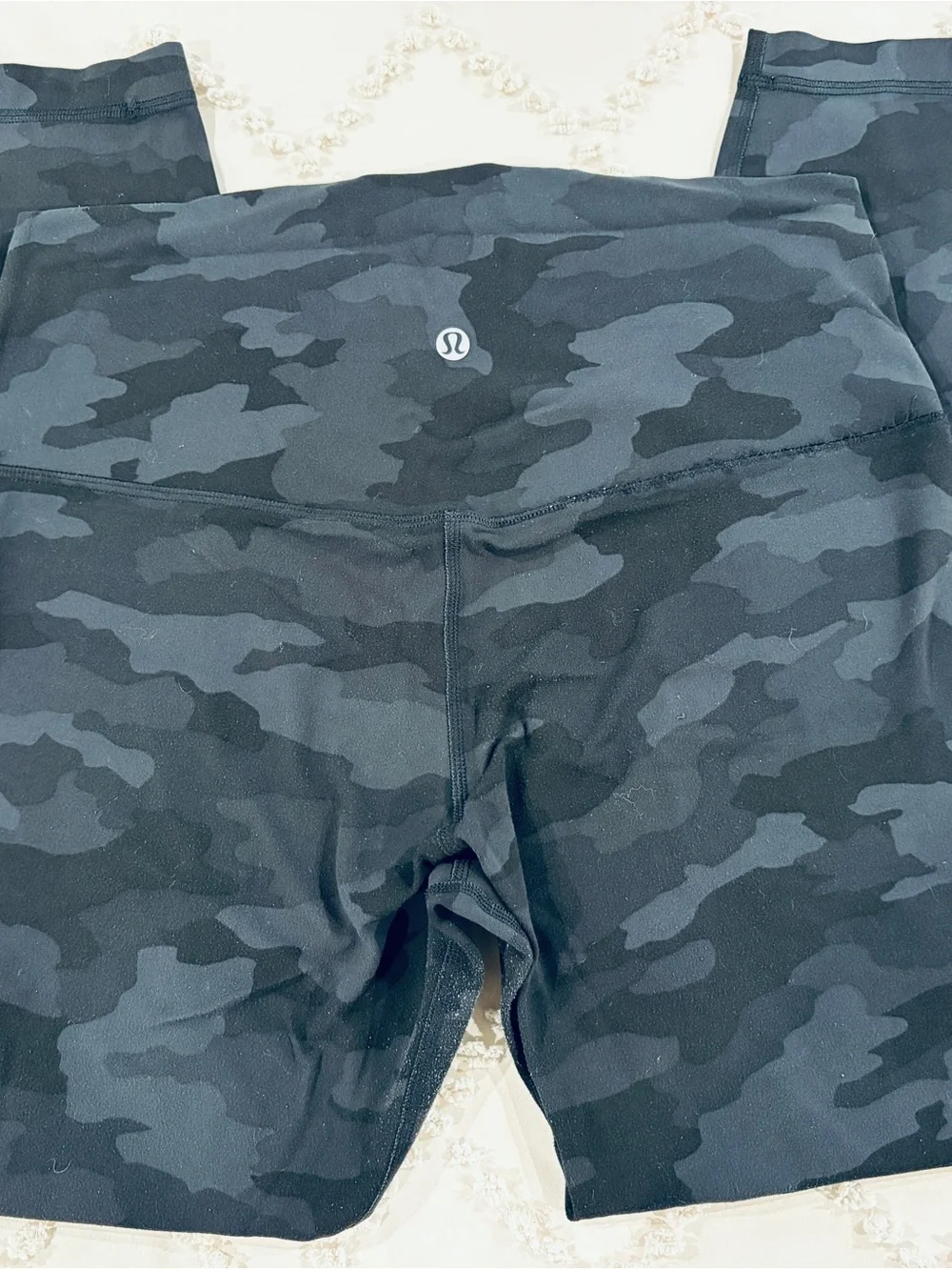 Lululemon Black Gray Camo High-Rise Leggings